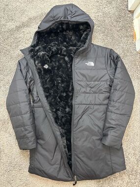 north face women’s moss bed insulated reversible jacket - size s